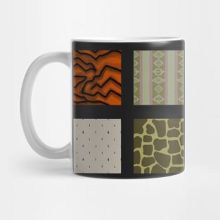 Wild Animal Print Blocks Mug